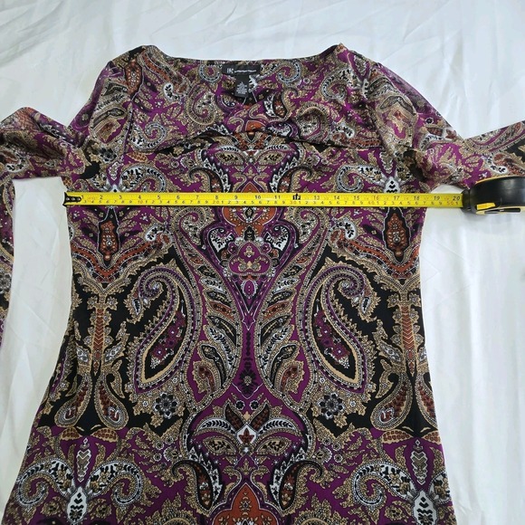 INC Womens Keyhole Neckline Pullover Blouse Large - Picture 8 of 14